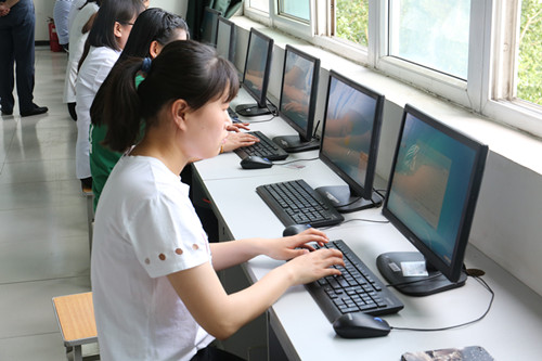 保定贺阳教育集团综合办公室组织行政人员文字录入比赛